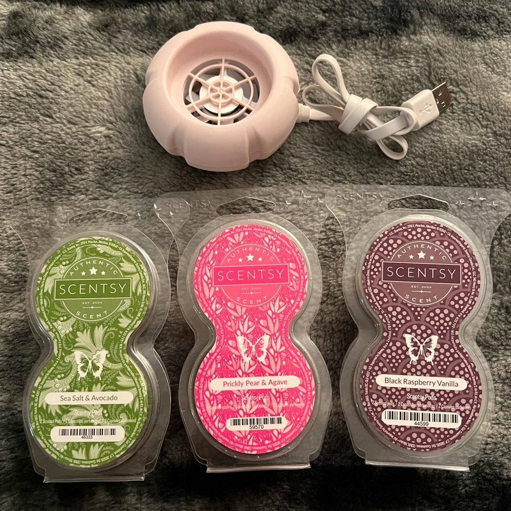 Scentsy mini fan diffuser with pods